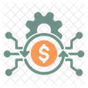 Financial Technology Money Settings Icon