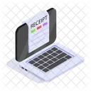 Financial Tracking Laptop Icon