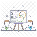 Business Training Financial Training Business Presentation Icon
