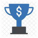 Financial Trophy Financial Achievement Dollar Trophy Icon