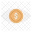 Coin In Eye Business Visibility Icon