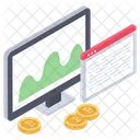 Financial Website Business Webpage Web Analytics Icon