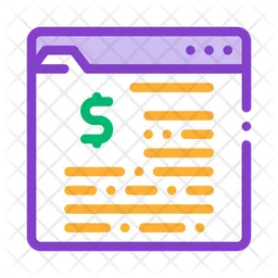 Financial Website  Icon