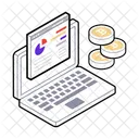 Financial Website Money Report Sales Report Icon