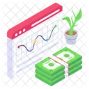Business Website Financial Website Business Analytics Icon