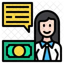 Financier Woman Lady Financier Financier Icon