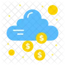 Finanzielle Cloud Dollar Cloud Geld Symbol