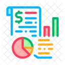 Finanzanalyse Analysediagramm Finanzdiagramm Symbol