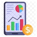 Business App Finanzanalyse Mobile Analytics Symbol