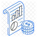 Datenanalyse Finanzdiagramm Finanzanalyse Symbol