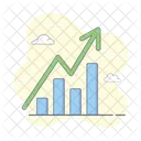 Finanzanalyse Wachstumsdiagramm Analysediagramm Symbol