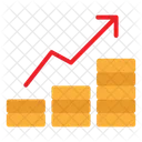 Crecimiento financiero  Icono