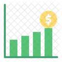 Crecimiento financiero  Icono