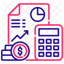 Finanzierungskalkulation  Symbol