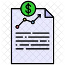 Finanzbericht Ertrag Gewinn Symbol