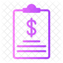 Zwischenablage Prasentation Geld Symbol