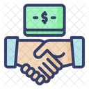 Dollar Deal Deal Dollar Partnerschaft Icon