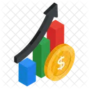 Finanzdiagramm Finanzgraph Finanzanalyse Symbol