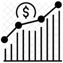 Datenanalyse Trenddiagramm Finanzdiagramm Icône