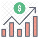 Finanzdiagramm Datenanalyse Kapitalwachstum Symbol