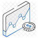 Datenanalyse Finanzdiagramm Finanzanalyse Symbol