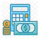 Finanzen Taschenrechner Buchhaltung Symbol