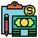 Zwischenablage Wirtschaft Geld Symbol