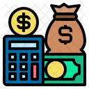Finanzen Investitionen Rechner Symbol
