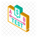 A B Test Isometrisch Symbol