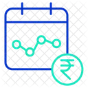 Imarketing Diagramm Rupien Finanzdiagramm Rupien Marketing Diagramm Symbol