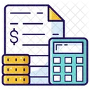 Buchhaltung Finanzbudget Finanzprufung Symbol