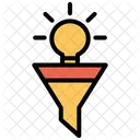 Trichter Filter Sortieridee Symbol