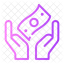 Hande Geste Einkommen Symbol