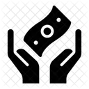 Hande Geste Einkommen Symbol