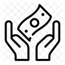 Hande Geste Einkommen Symbol