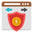 Finanzielle Sicherheit Finanzieller Schutz Finanzielle Absicherung Symbol