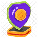 Finanzielle Sicherheit Sichere Zahlung Sichere Investition Symbol