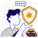 Finanzielle Sicherheit  Symbol