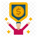 Finanzielle Sicherheit Geld Finanzen Symbol