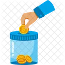 Finanzielle Spende  Symbol