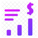 Finanzieller Gewinn Unternehmensgewinn Wachstumsdiagramm Symbol