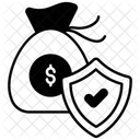 Finanzieller Schutz  Symbol