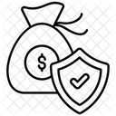 Finanzieller Schutz  Symbol
