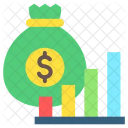 Finanzielles Wachstum  Symbol