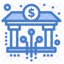 Bank Bankwesen Blockchain Symbol