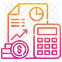 Finanzierungskalkulation  Symbol