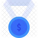 Finanzmedaille  Symbol