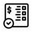 Finanzprüfung  Symbol
