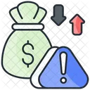 Finanzielles Risiko  Symbol