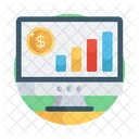 Datendiagramm Online Daten Datenanalyse Symbol